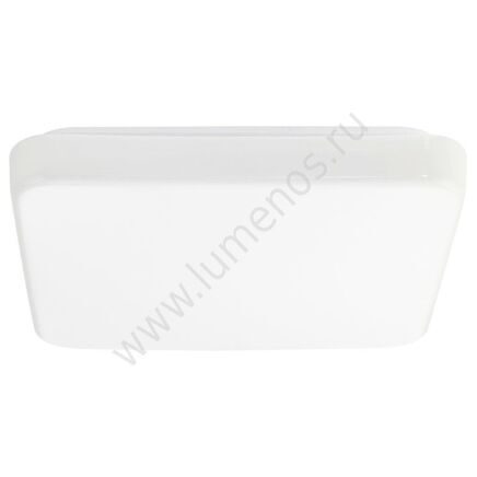 Светодиод. настенно-потол. светильник д/ванной LED GIRON, 16W (LED), 280х280, IP44, сталь, белый/пластик, белый